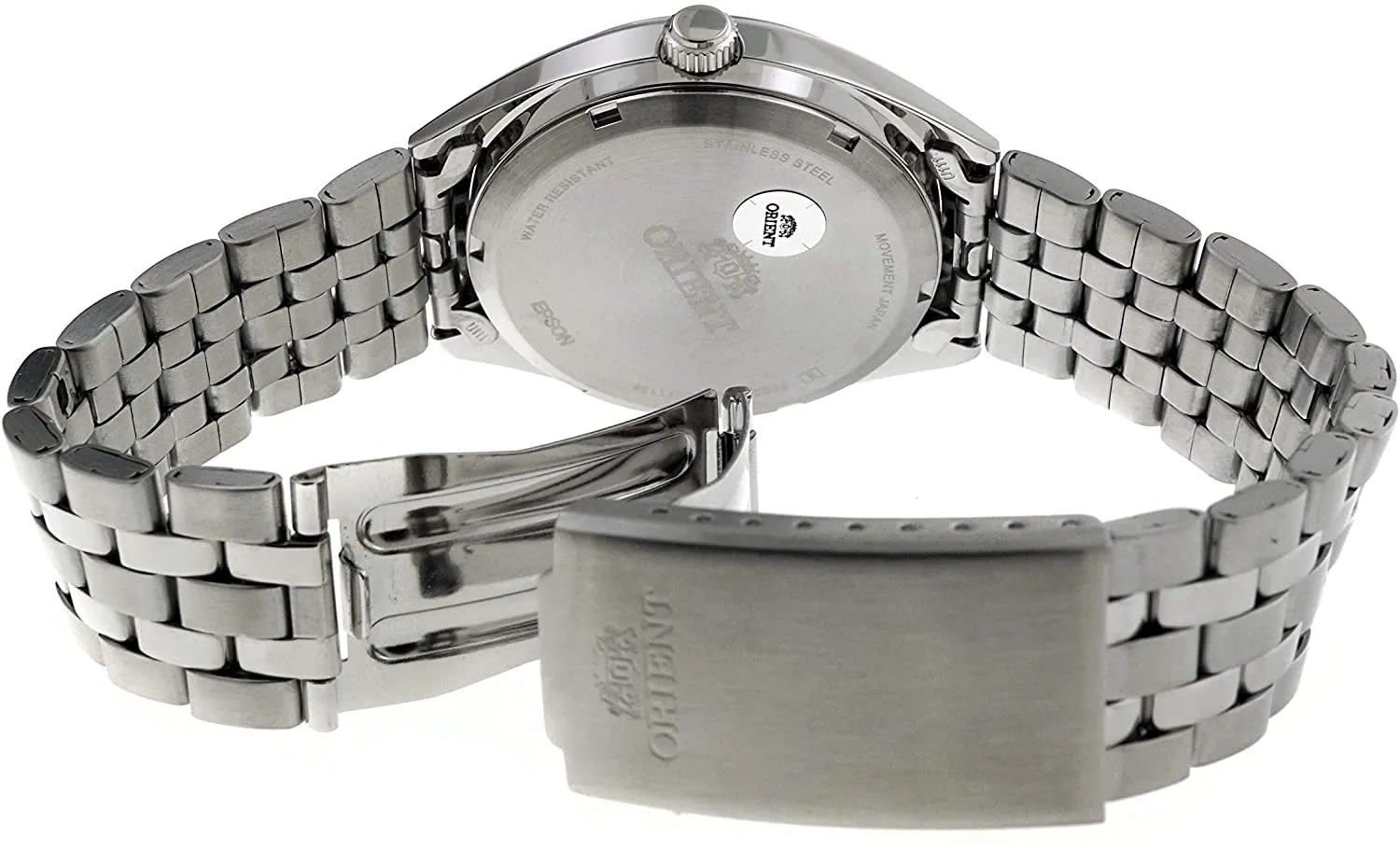Orient Tristar Automatic Stainless Steel White Dial Day-Date Mens Watch RA-AK0506S10B