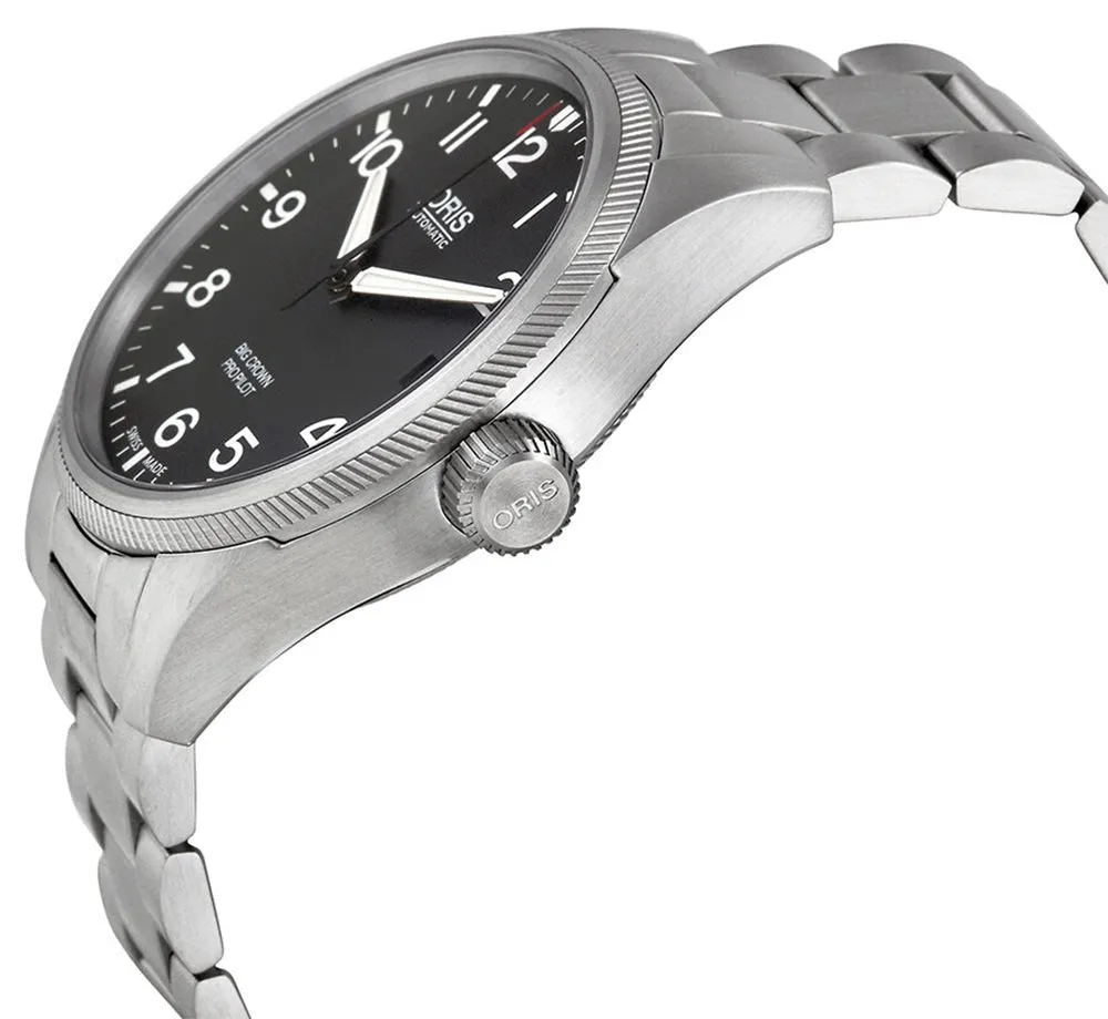 Oris Big Crown ProPilot Automatic Stainless Steel Black Dial Date Mens Watch 751 7697 4164-07 8 20 19