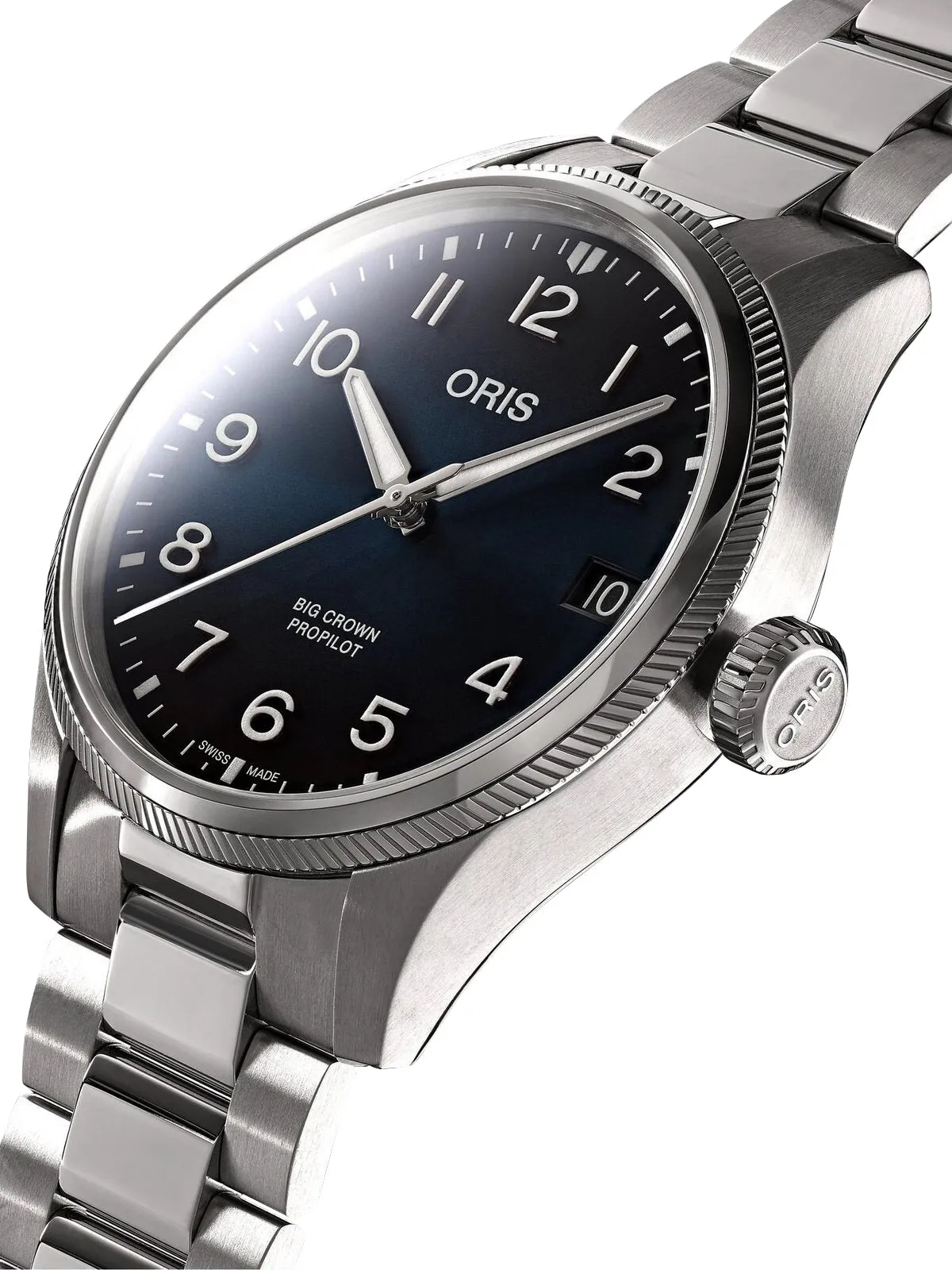 Oris Big Crown ProPilot Automatic Stainless Steel Blue Dial Date Mens Watch 751 7761 4065-07 8 20 08P