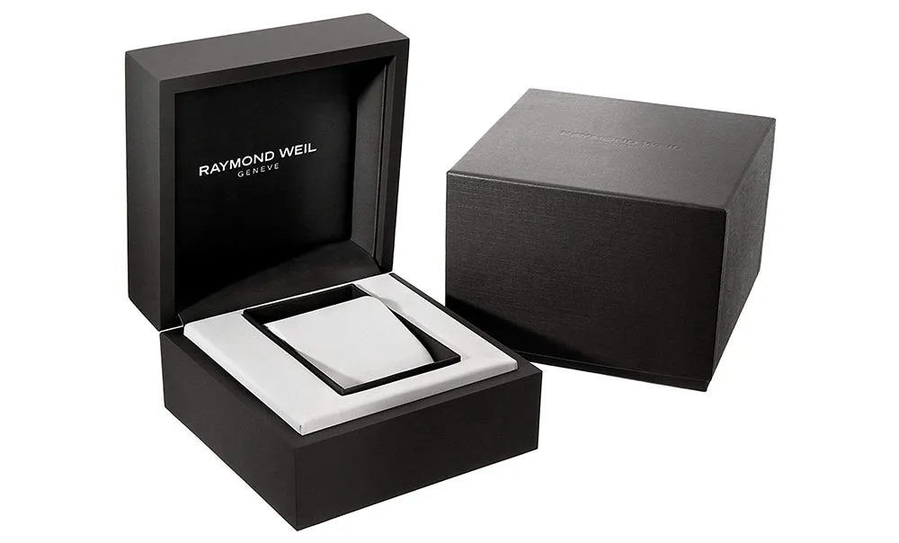 Raymond Weil Freelancer Automatic Black PVD Black Dial Black Rubber Strap Date Divers Mens Watch 2760-SB2-20001
