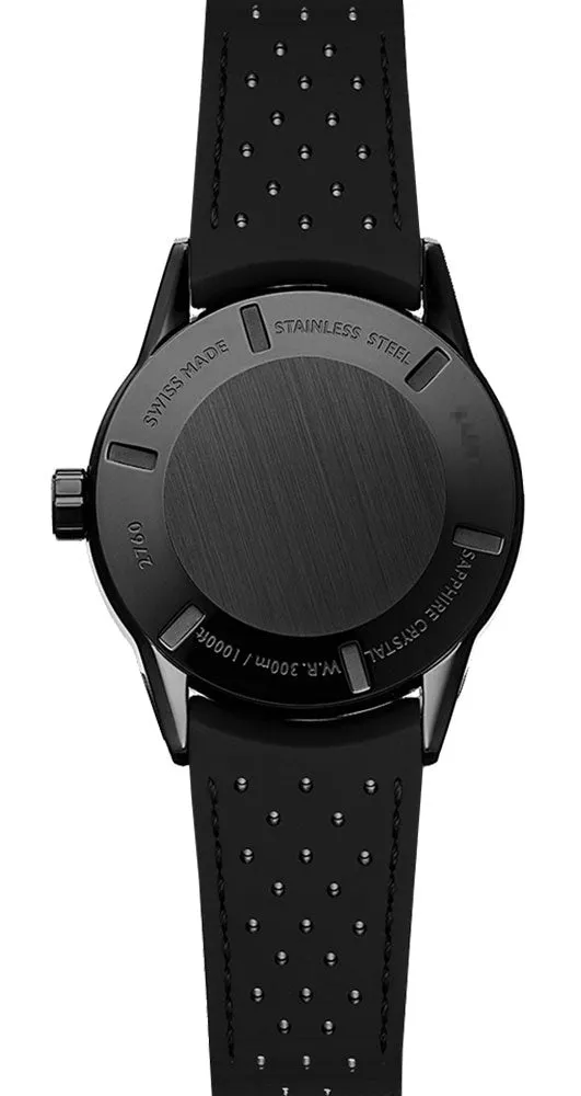Raymond Weil Freelancer Automatic Black PVD Black Dial Black Rubber Strap Date Divers Mens Watch 2760-SB2-20001