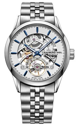 Raymond Weil Freelancer Automatic Stainless Steel Skeleton Dial Mens Watch 2785-ST-65001