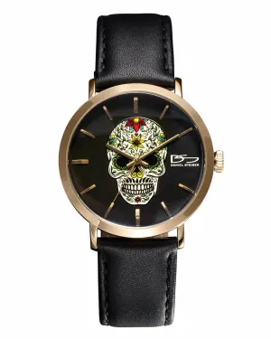 Rebel Skull Men's Gold Watch