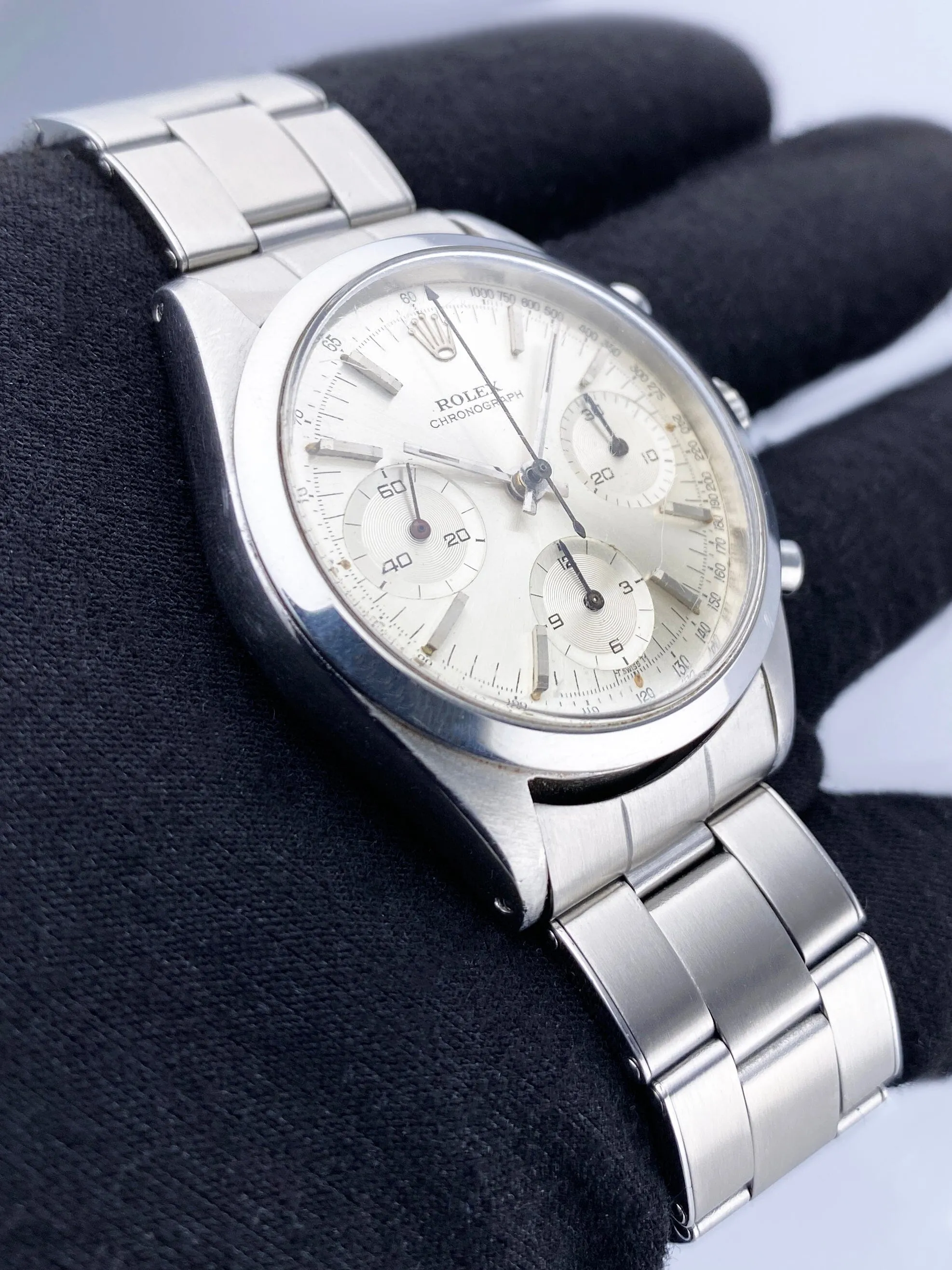 Rolex Pre Daytona 6268 Silver Dial Mens Watch