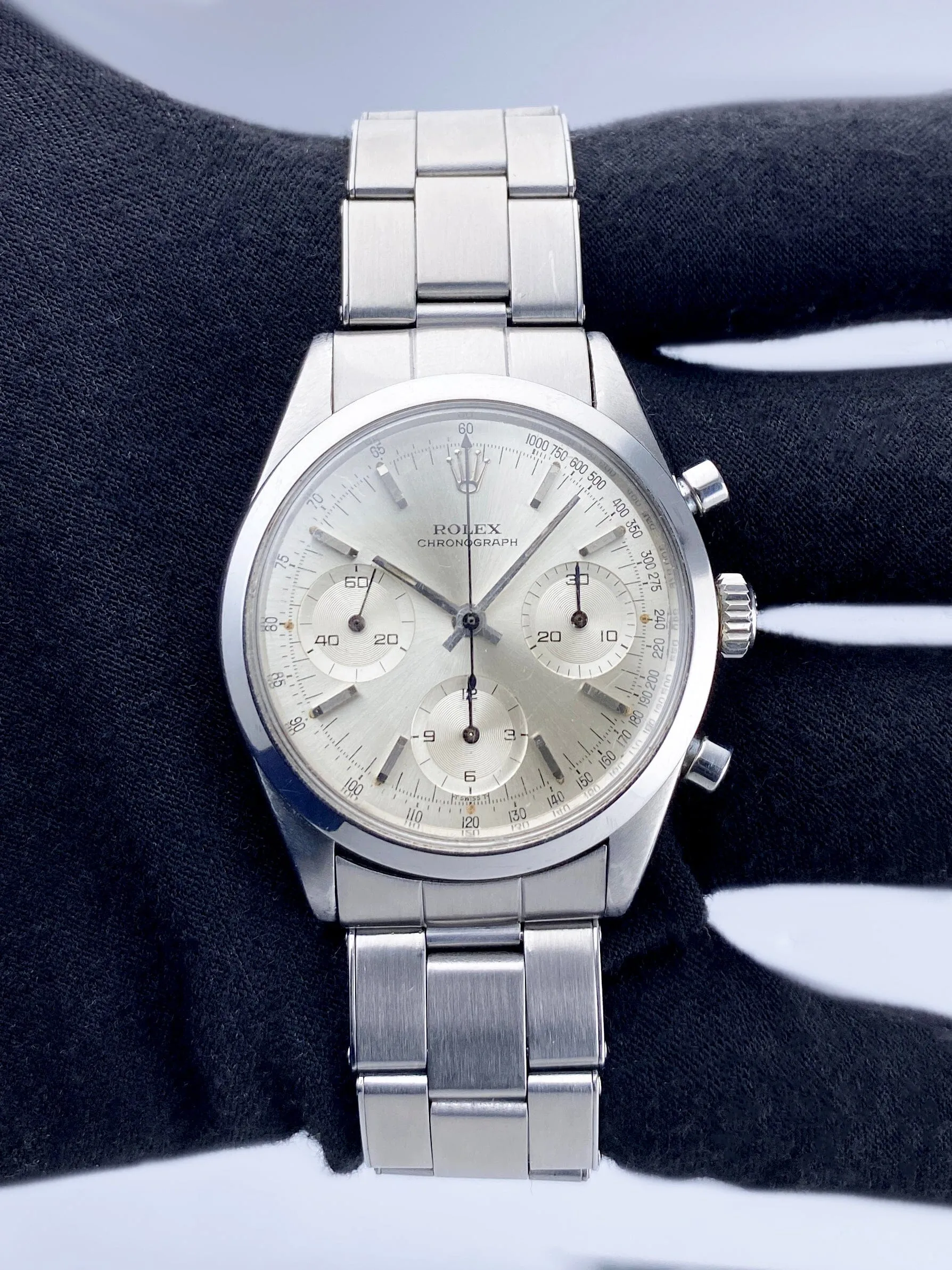 Rolex Pre Daytona 6268 Silver Dial Mens Watch