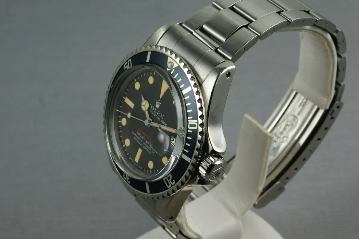 Rolex Red Submariner Ref: 1680 with Box and Papers