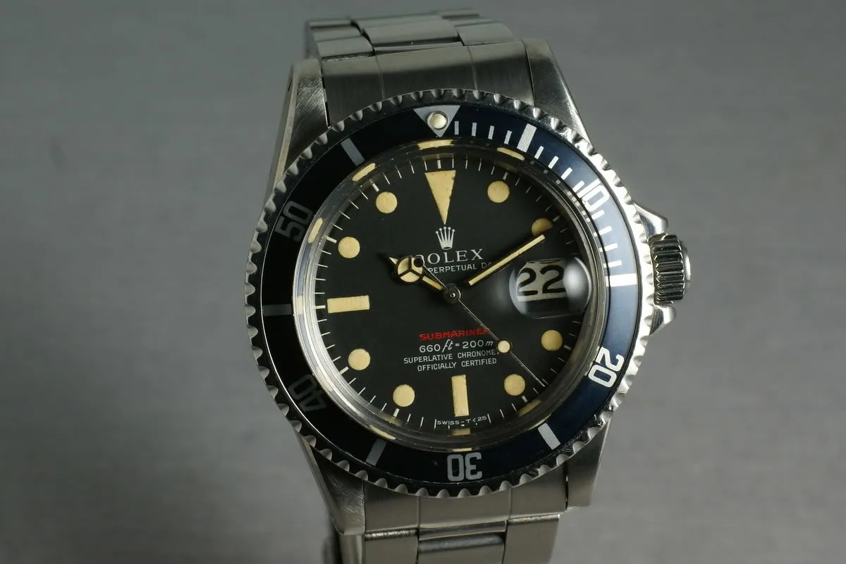 Rolex Red Submariner Ref: 1680 with Box and Papers
