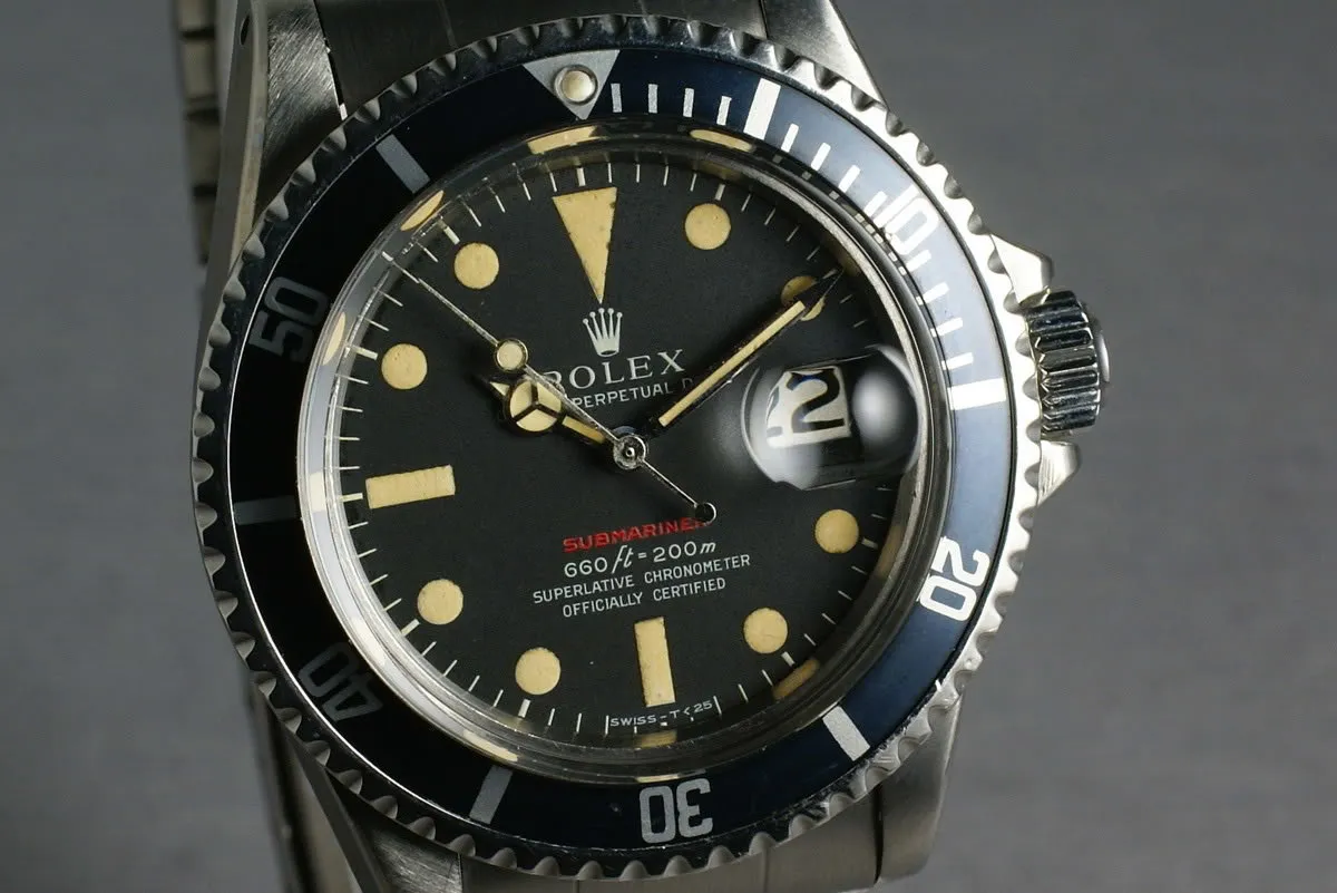 Rolex Red Submariner Ref: 1680 with Box and Papers