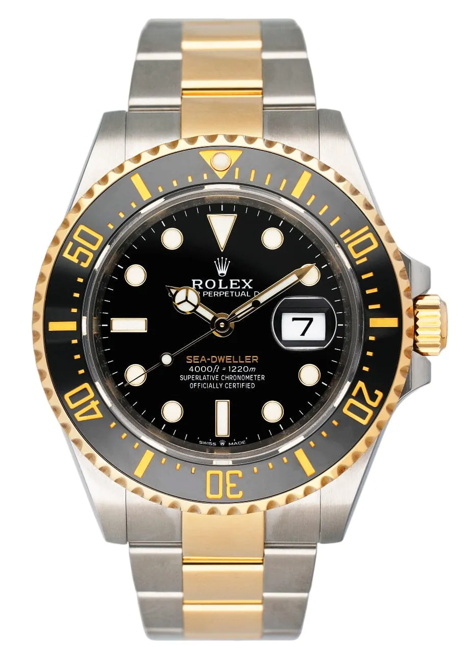 Rolex Sea-Dweller 126603 Two Tone Mens Watch Box Papers