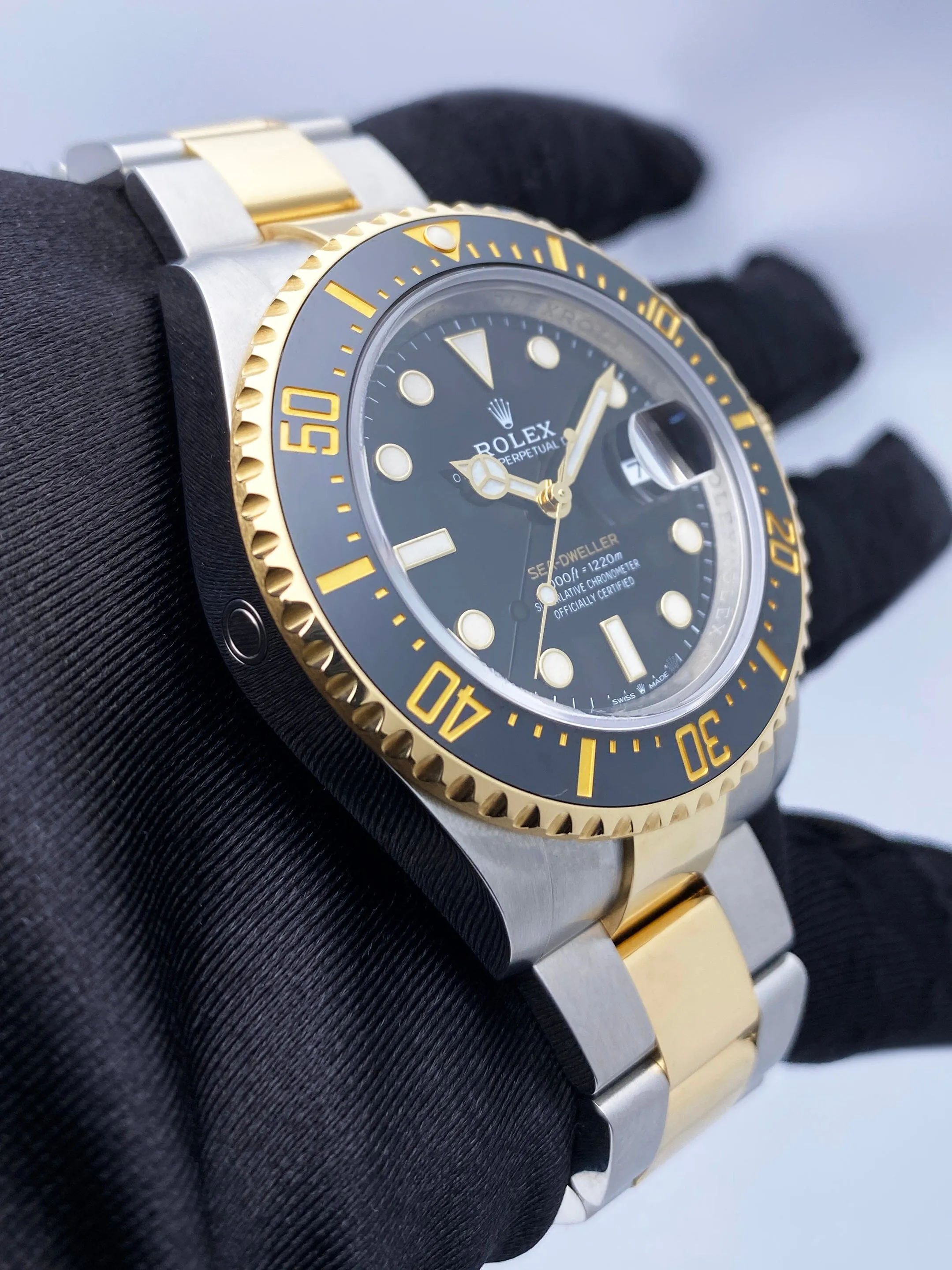 Rolex Sea-Dweller 126603 Two Tone Mens Watch Box Papers