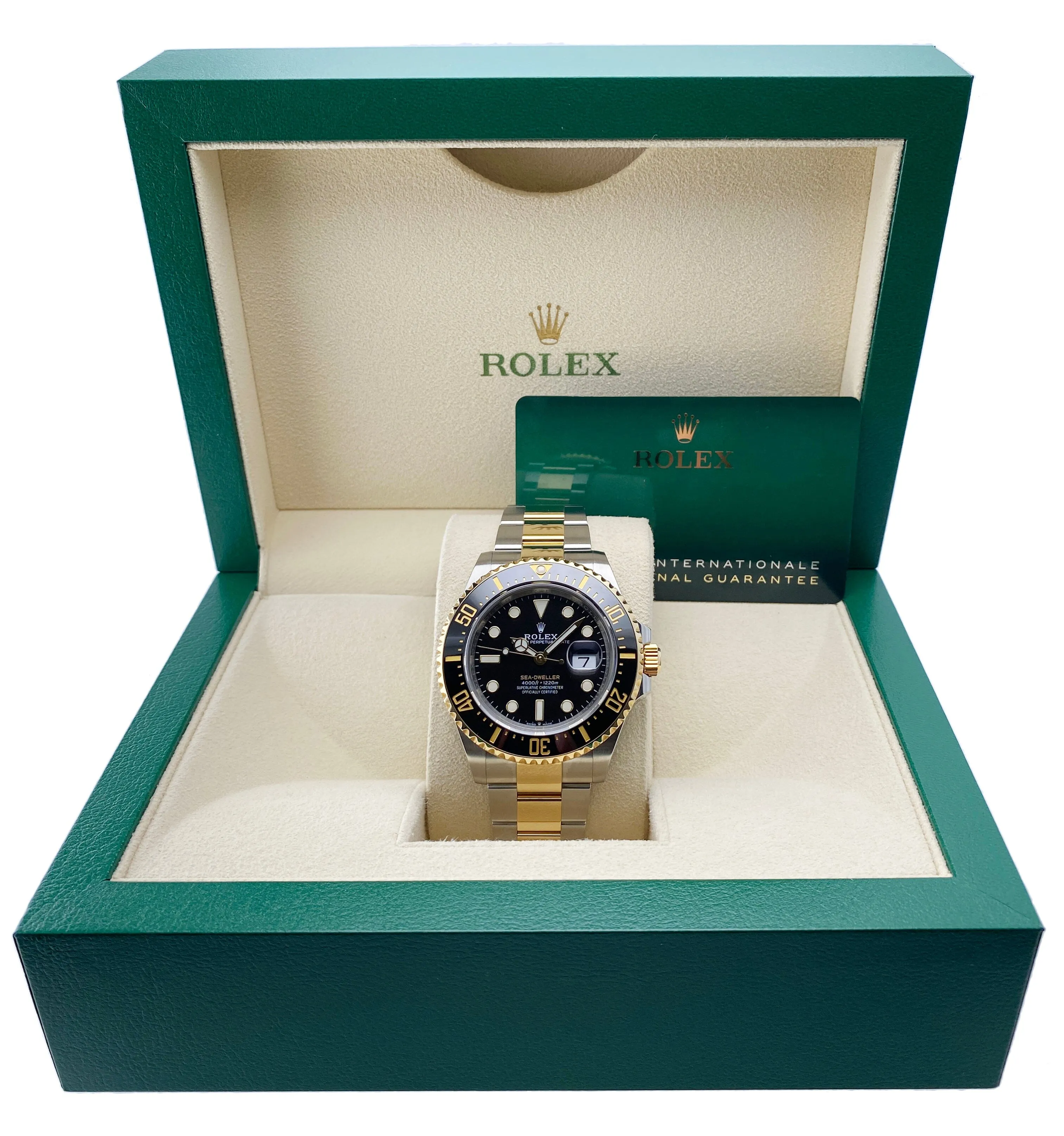 Rolex Sea-Dweller 126603 Two Tone Mens Watch Box Papers