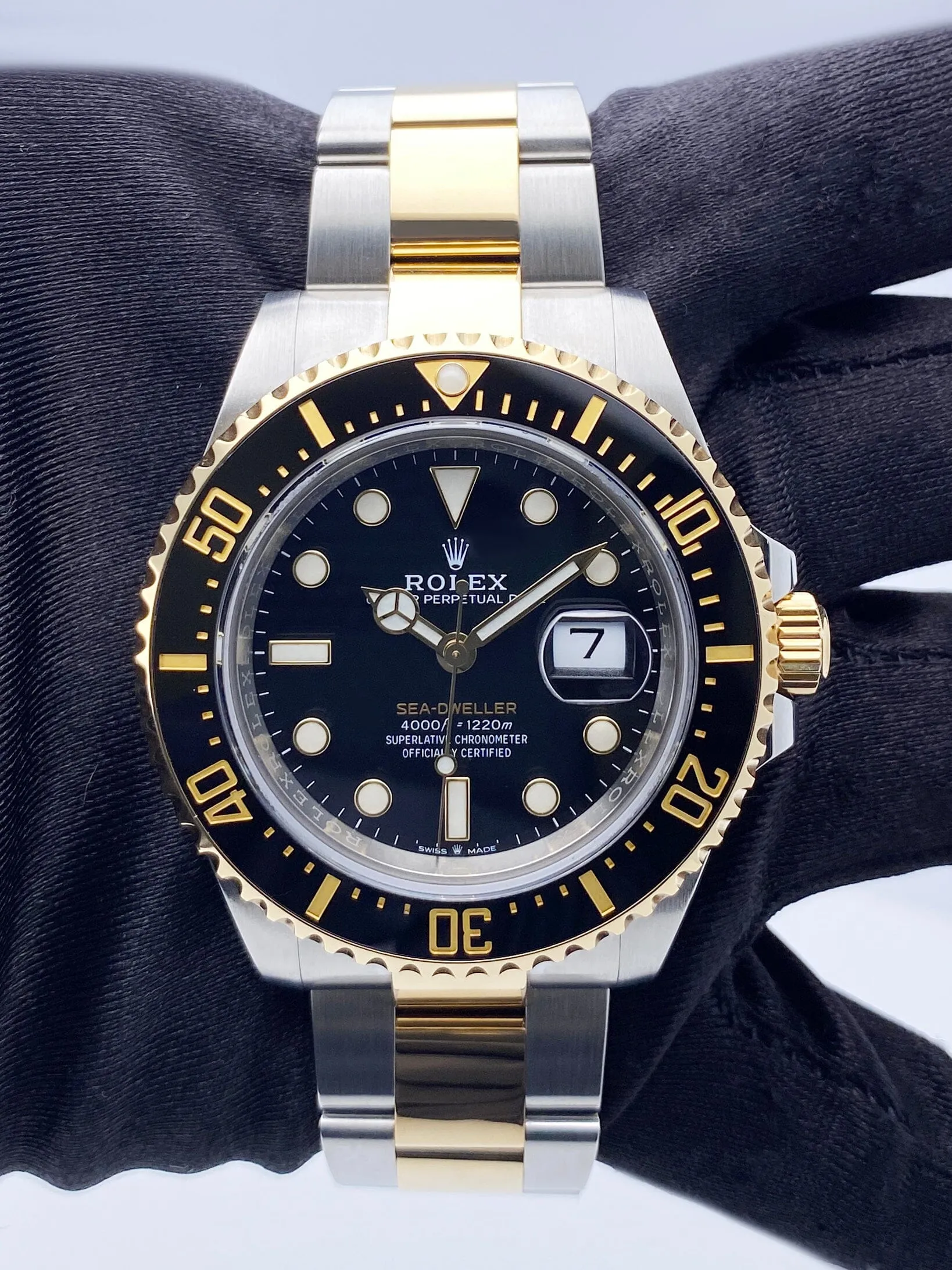 Rolex Sea-Dweller 126603 Two Tone Mens Watch Box Papers