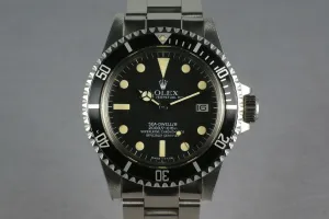 Rolex Sea Dweller 1665 Box and Papers