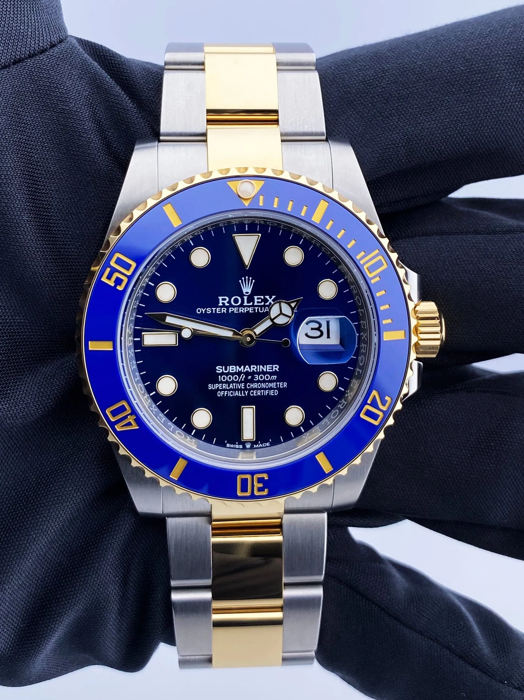 Rolex Submariner 126613LB Blue Dial Mens Watch Box Papers