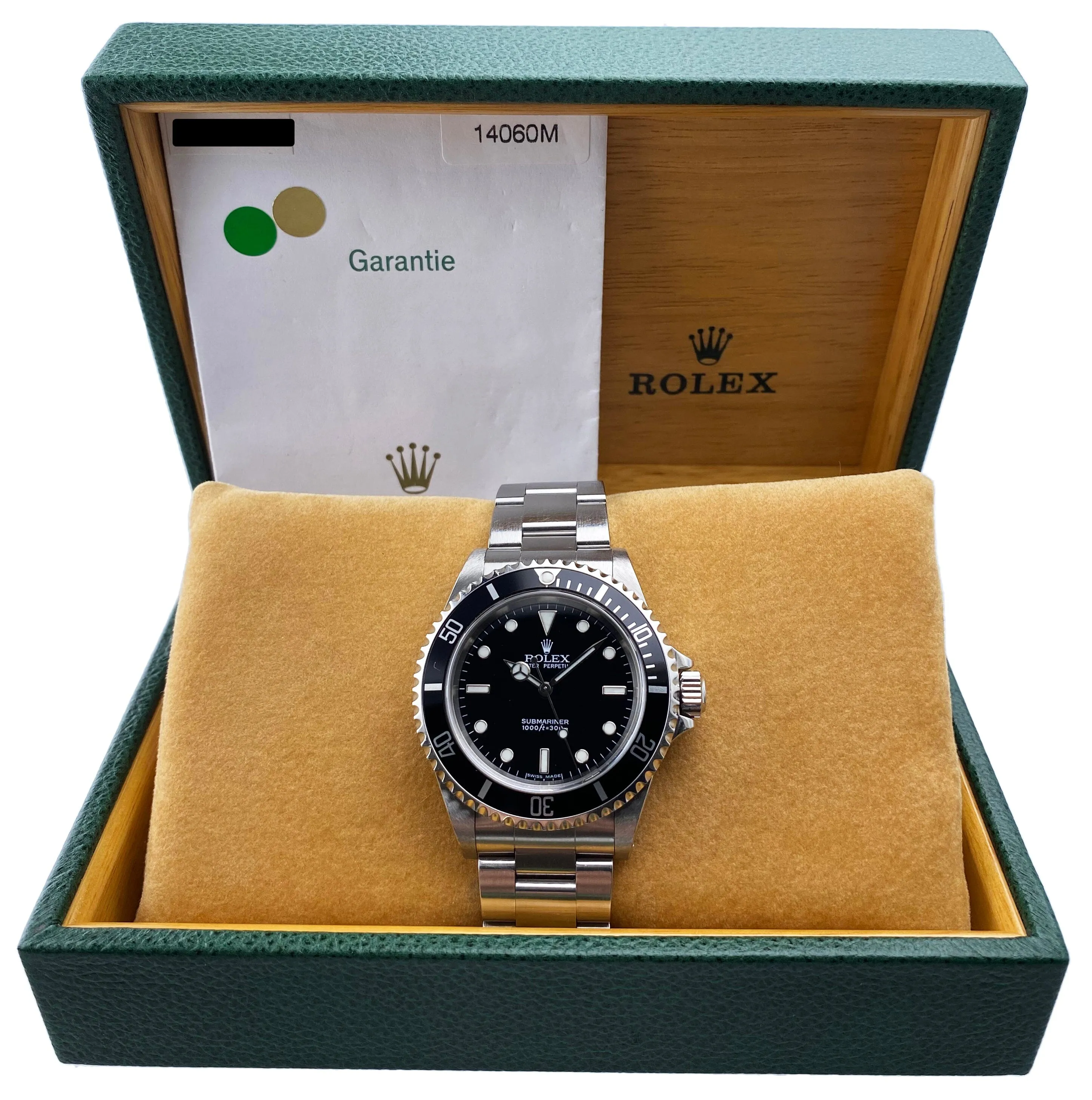 Rolex Submariner 14060M No Date Mens Watch Box Papers