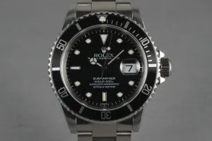 Rolex Submariner 16610 with Box and Papers