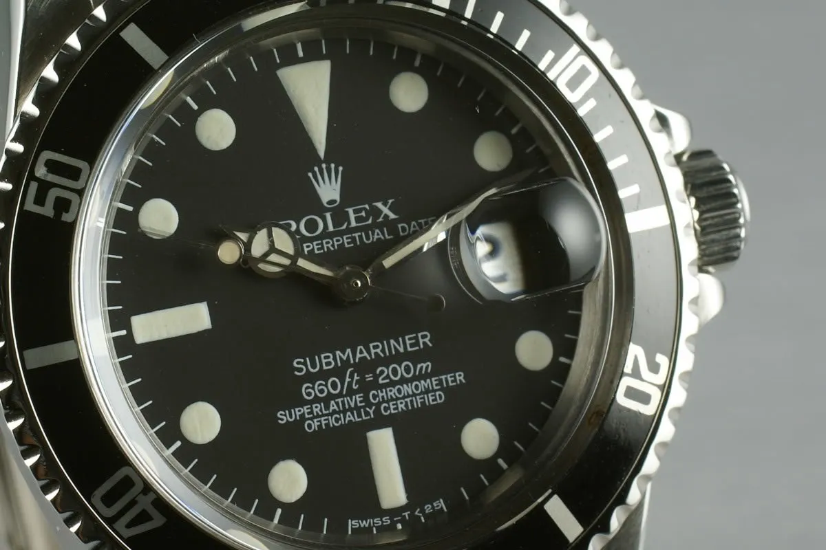 Rolex Submariner 1680 Box and Papers
