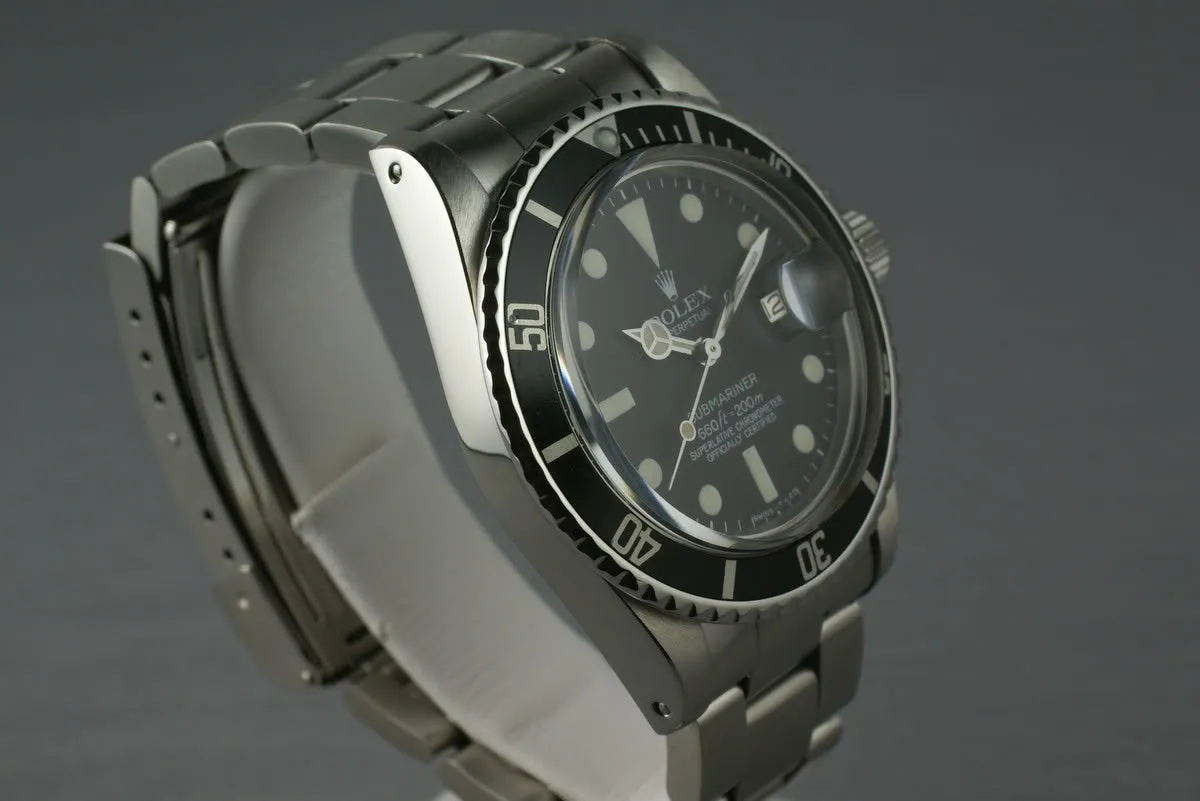 Rolex Submariner 1680 Box and Papers