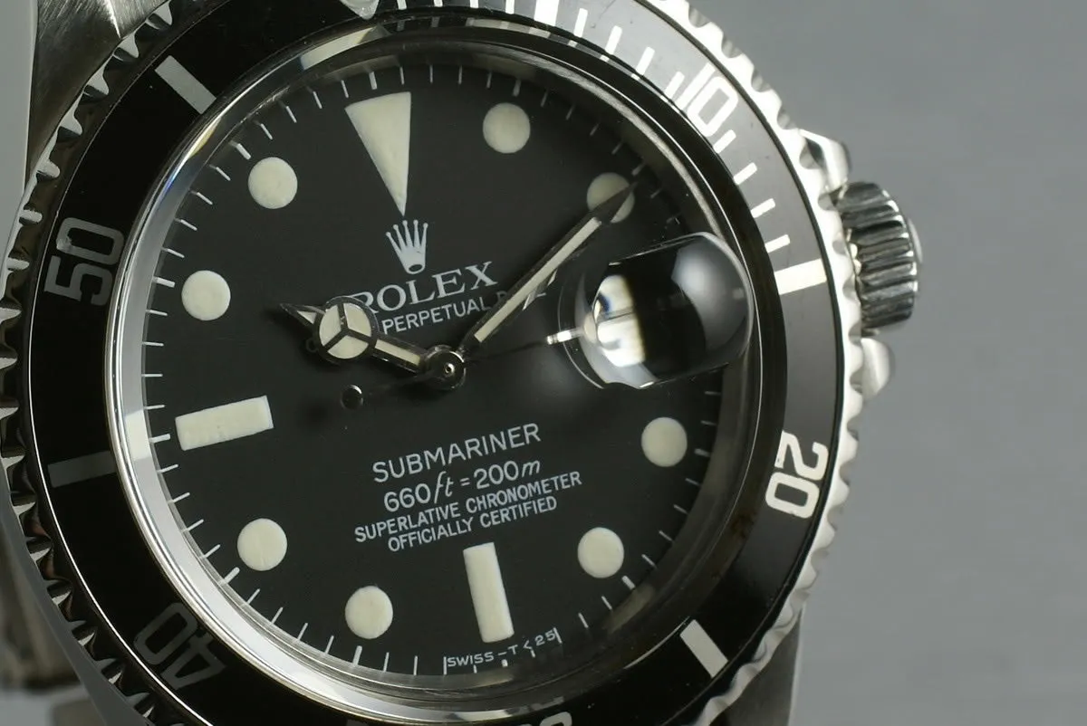 Rolex Submariner 1680 Box and Papers