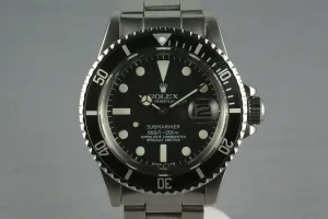 Rolex Submariner 1680 Box and Papers