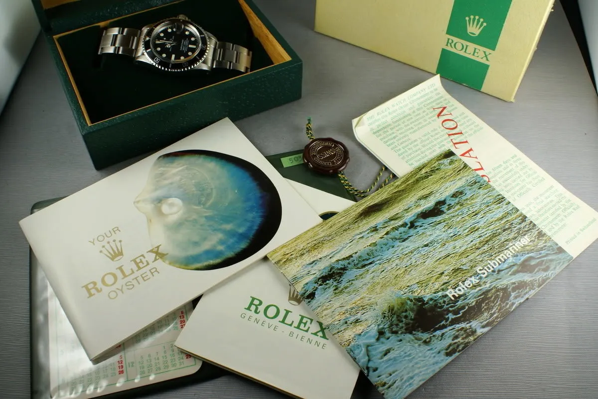 Rolex Submariner 1680 Complete box and papers set