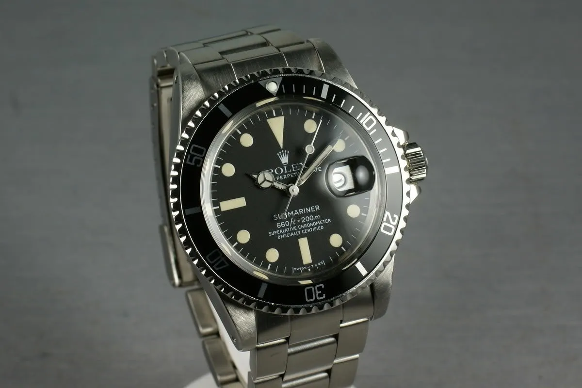 Rolex Submariner 1680 Complete box and papers set