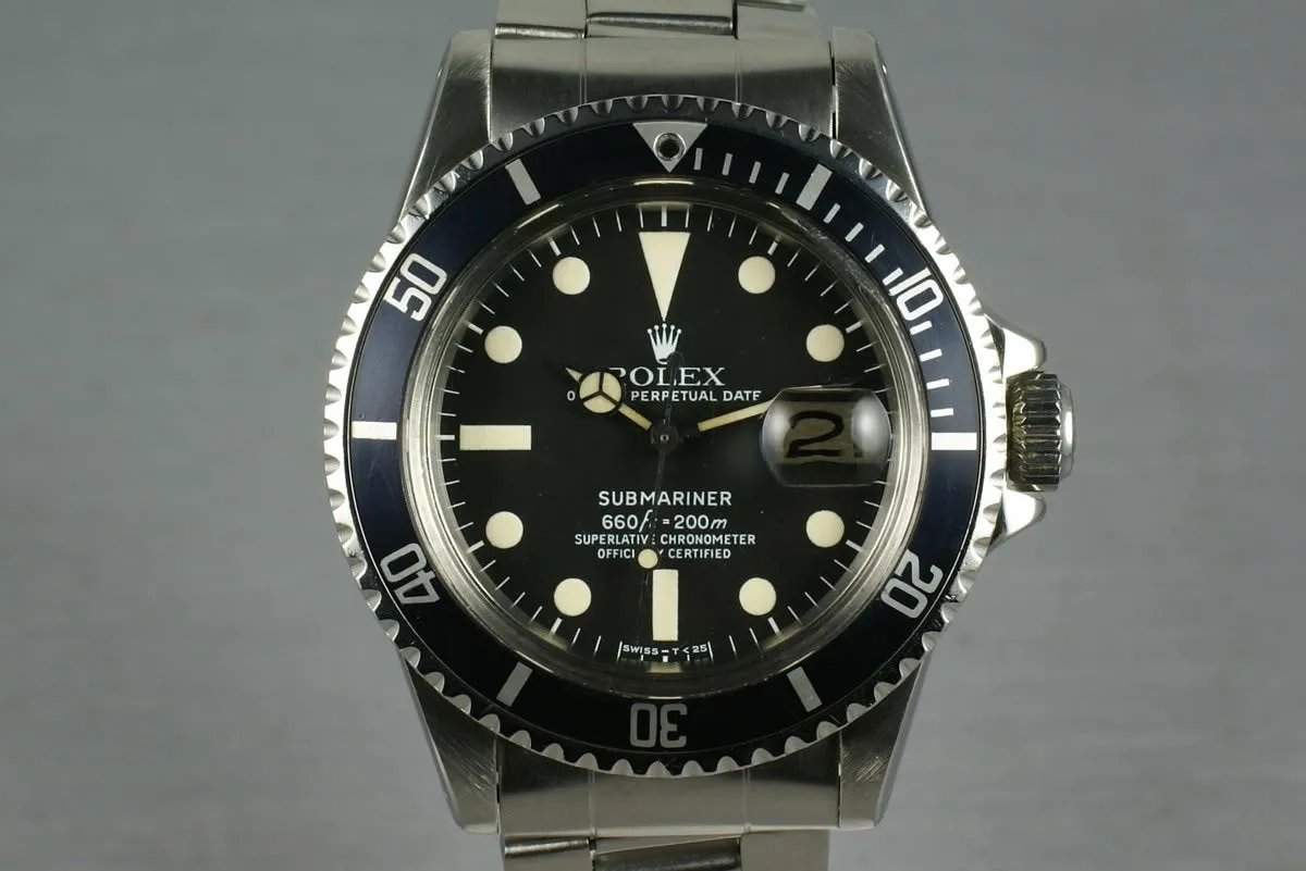 Rolex Submariner 1680 Fantastic one owner watch