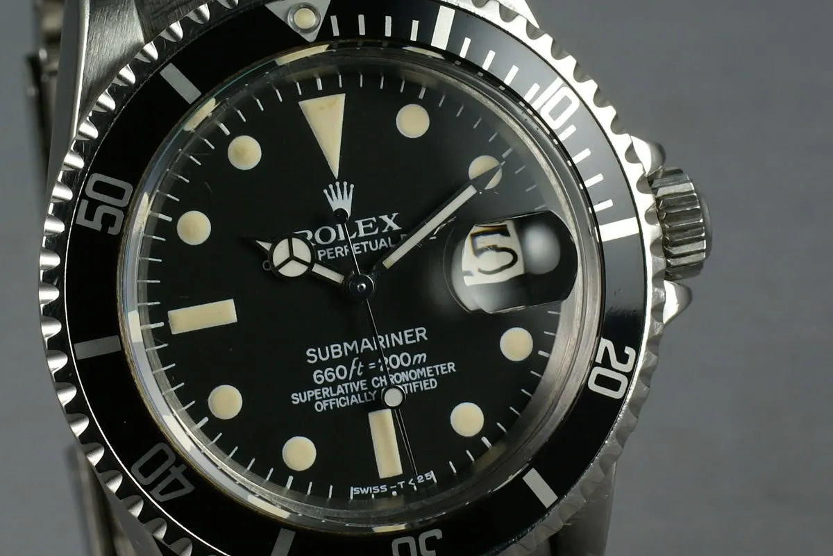 Rolex Submariner 1680 with service papers and box
