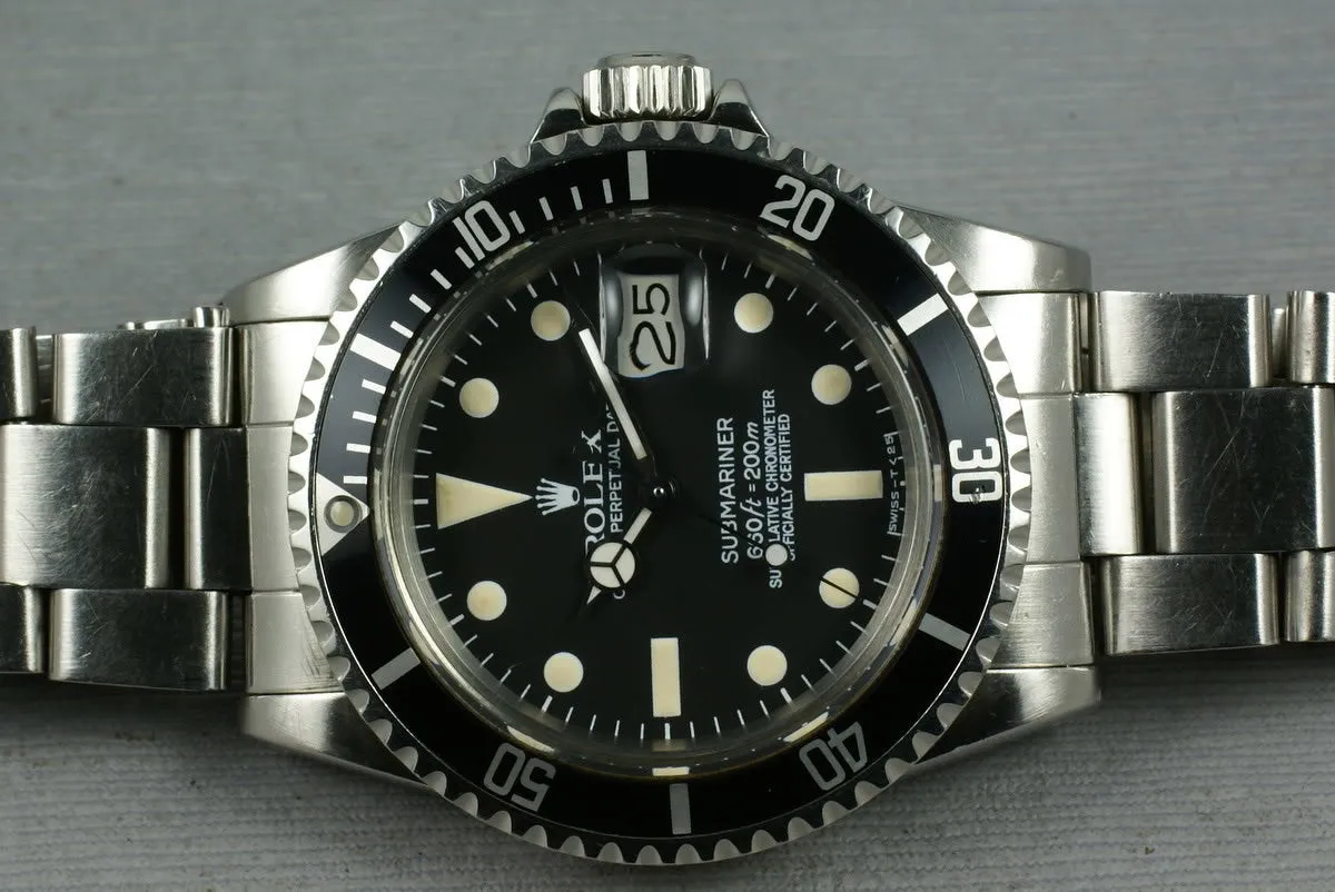 Rolex Submariner 1680 with service papers and box