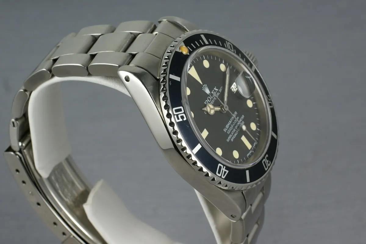 Rolex Submariner 16800 Matte Dial Box and Papers