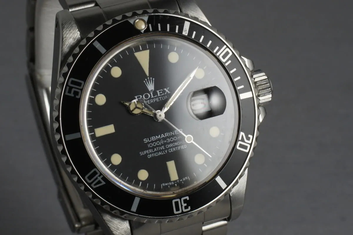 Rolex Submariner 16800 Matte Dial