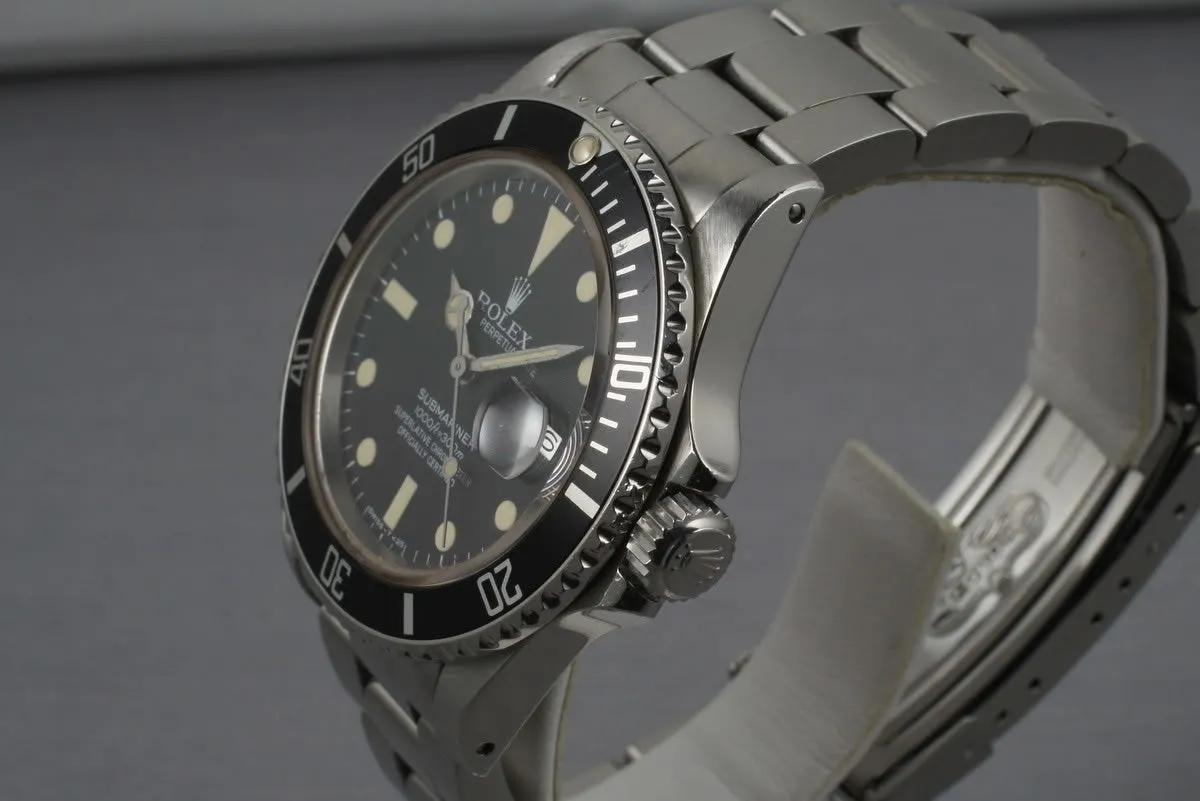 Rolex Submariner 16800 Matte Dial