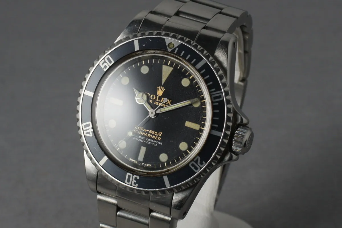 Rolex Submariner 5512 with Non Chapter Ring Gilt Dial