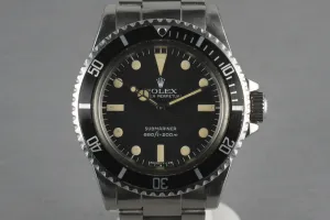 Rolex Submariner 5513 Maxi with box and papers