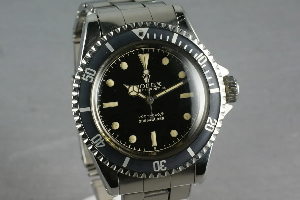 Rolex Submariner 5513 PCG with early chapter ring exclamation dial