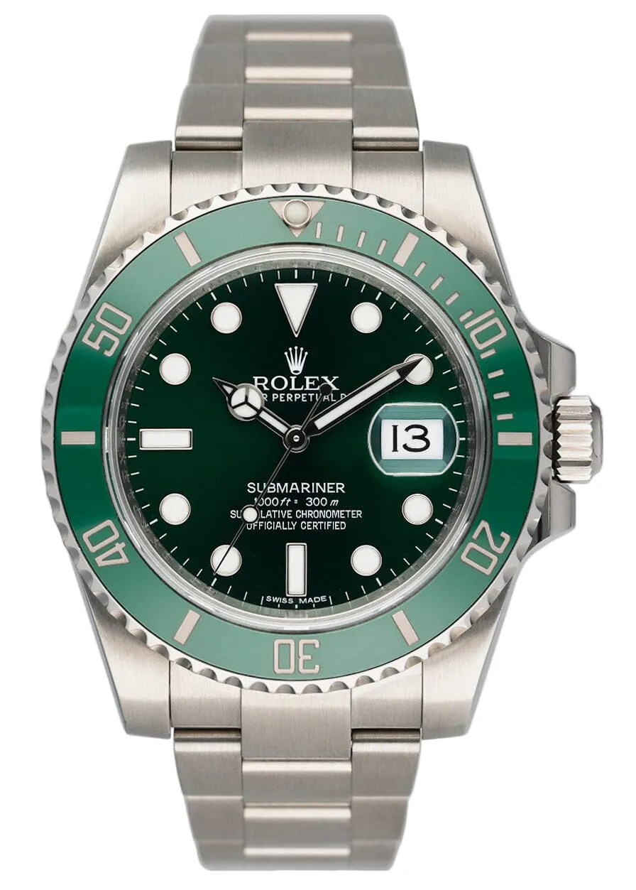 Rolex Submariner Date Hulk 116610LV Mens Watch Box Papers