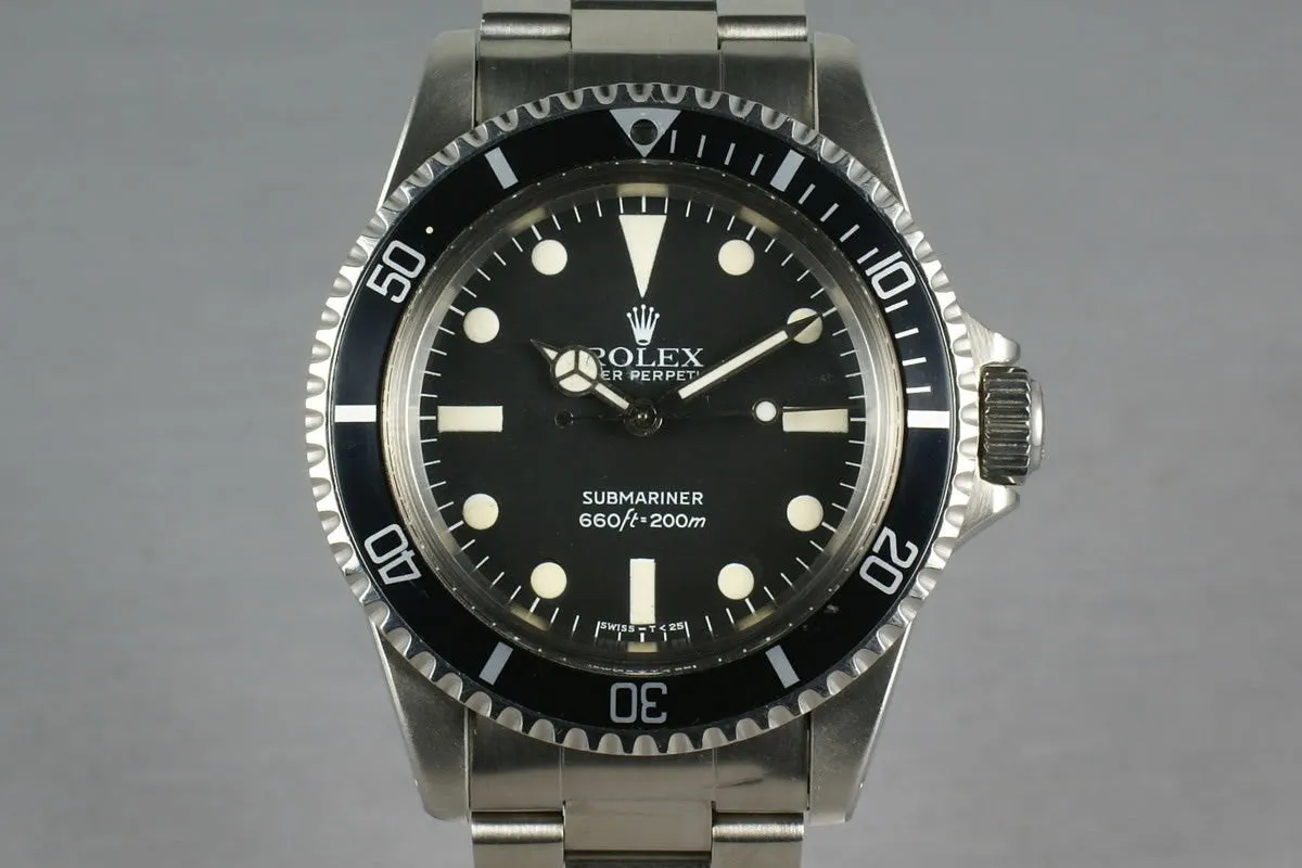Rolex Submariner Dial 5513 Maxi dial with box and papers
