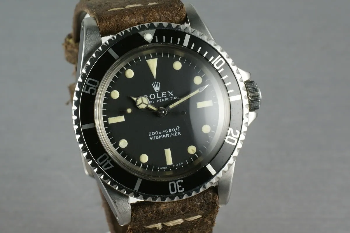 Rolex Submariner Dial 5513 Meters first on Strap