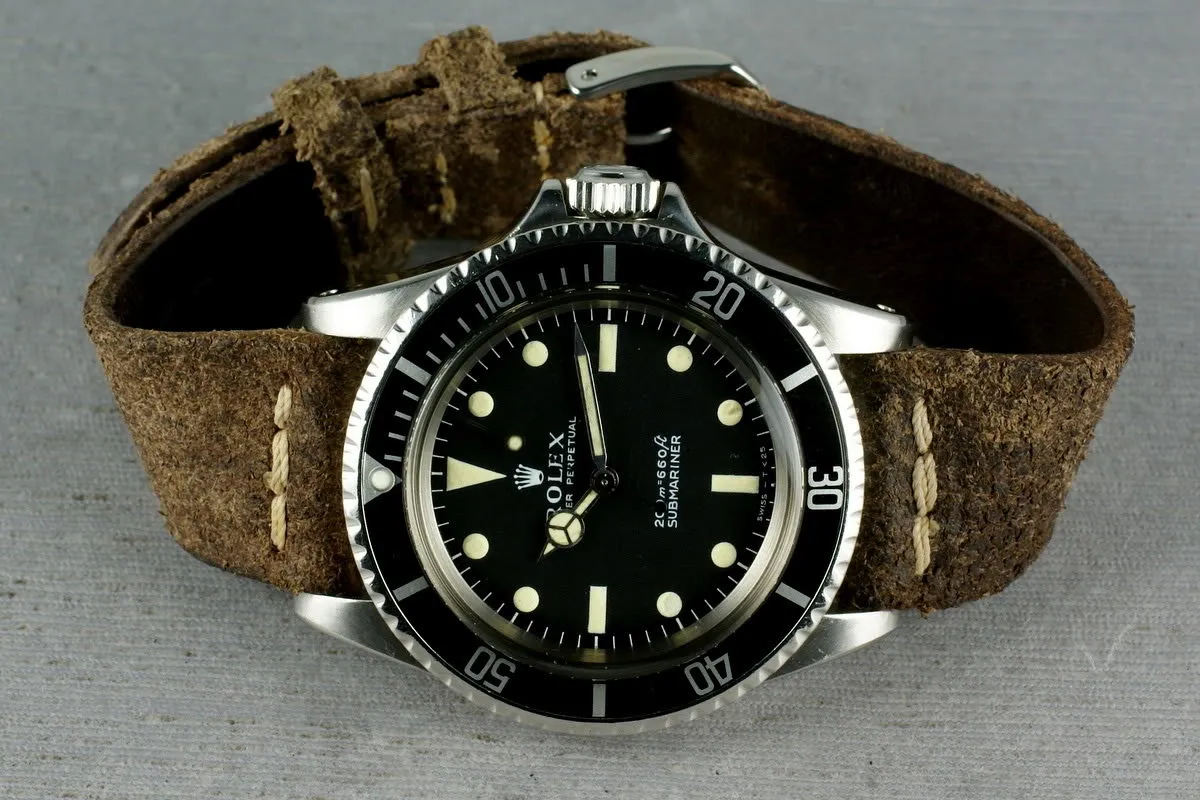 Rolex Submariner Dial 5513 Meters first on Strap
