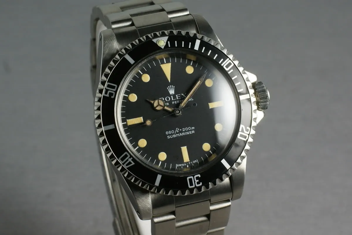 Rolex Submariner Dial 5513 with box and papers