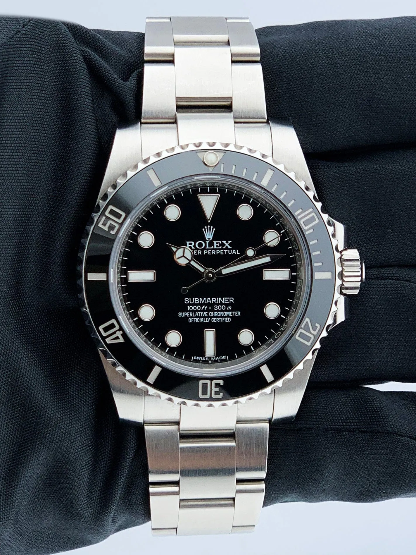 Rolex Submariner No Date 114060 Ceramic Bezel Mens Watch