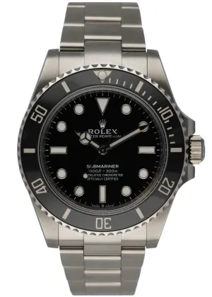 Rolex Submariner No Date 124060 Mens Watch