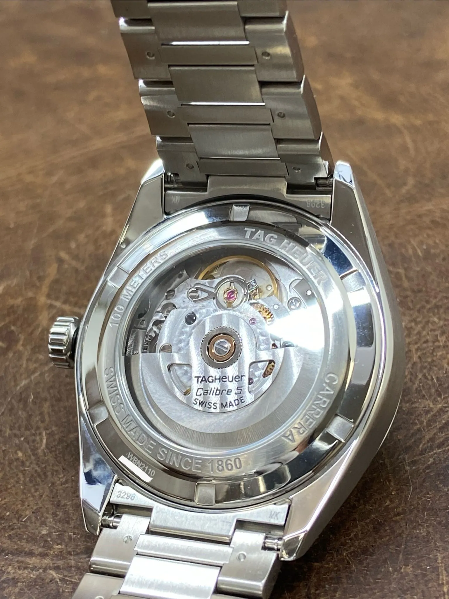 TAG Heuer Carrera Caliber 5 WBN2110 Black Dial Automatic Men's Watch