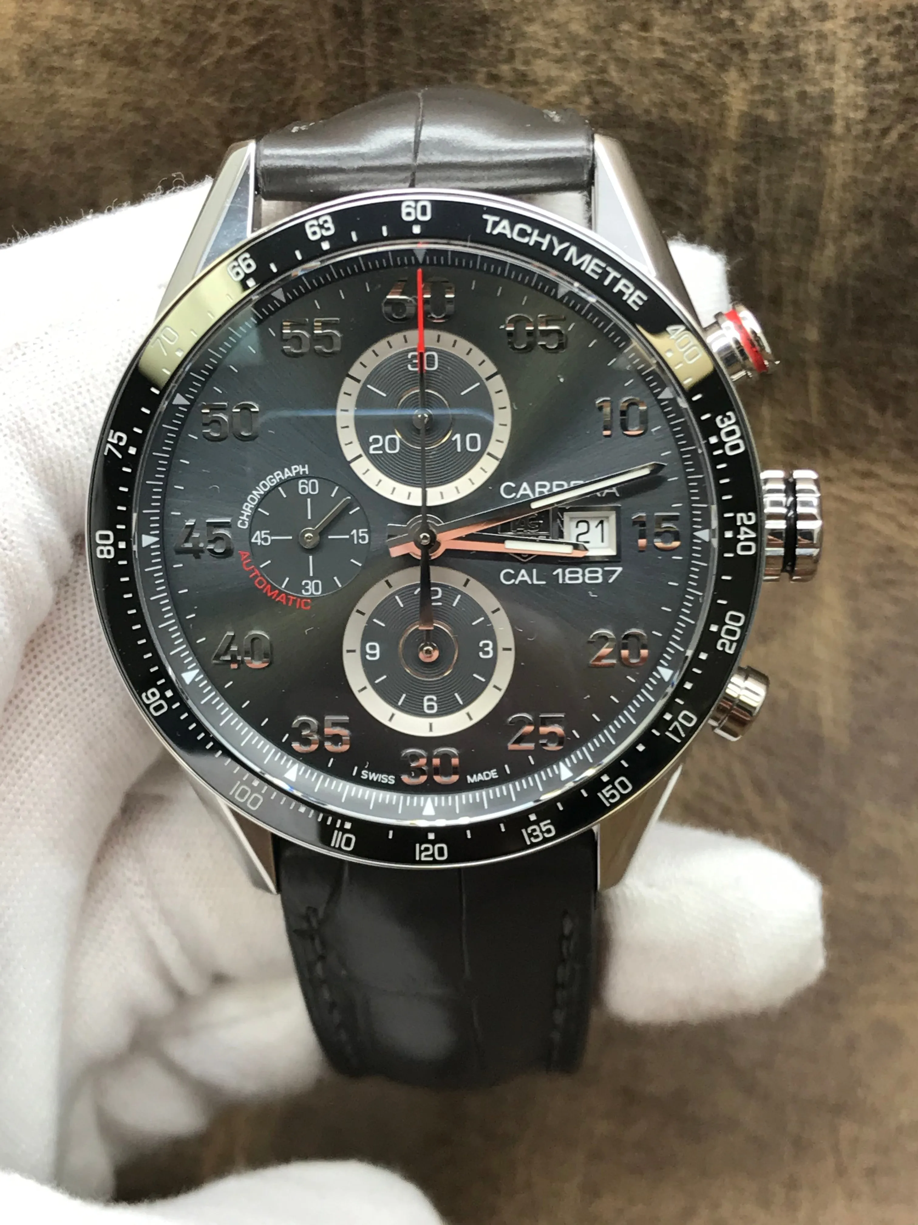 TAG Heuer Carrera CAR2A11 Grey Dial Automatic  Men's Watch