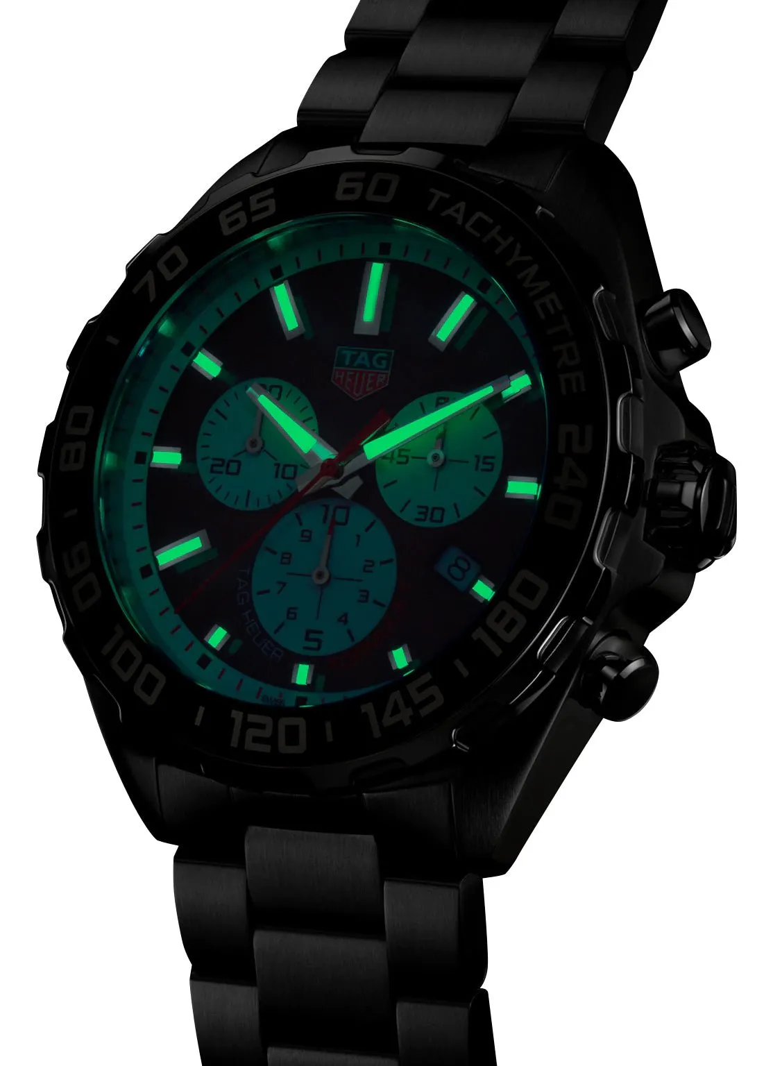 TAG Heuer Formula 1 Chronograph Stainless Steel Black Dial Date Divers Quartz Mens Watch CAZ101E.BA0842