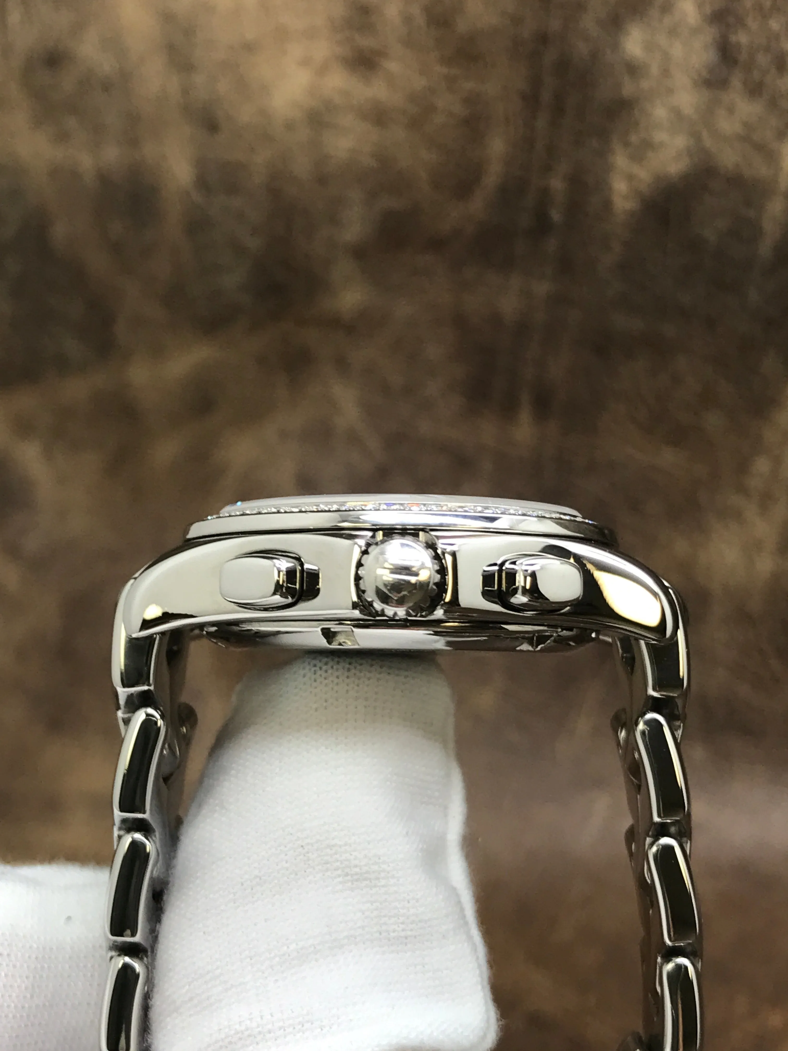 TAG Heuer Link Chronograph CJF1314 Mother of Pearl Diamond Dial Quartz Women's Watch
