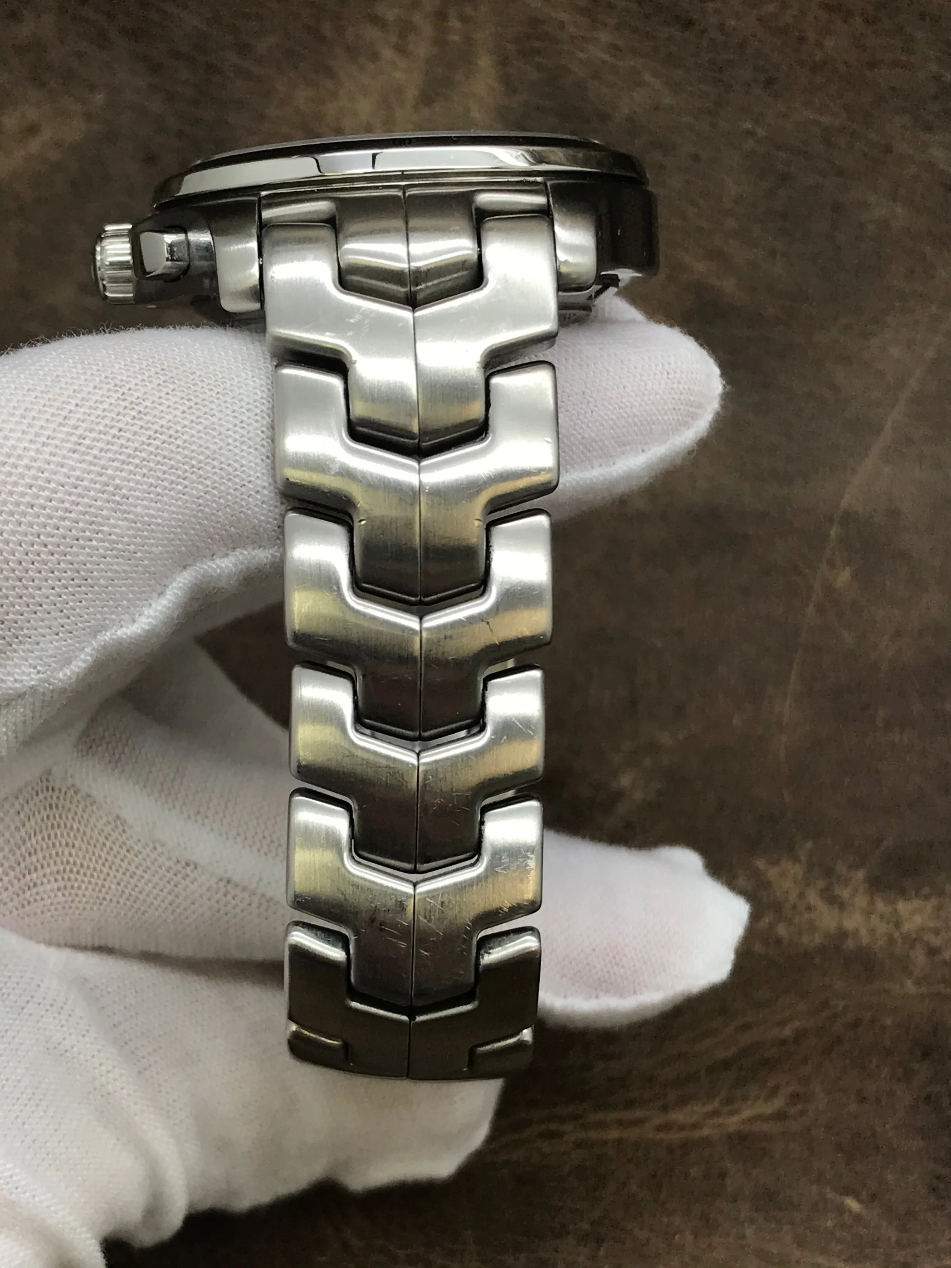 TAG Heuer Link Chronograph Link CJF2115 Grey Dial Automatic  Men's Watch