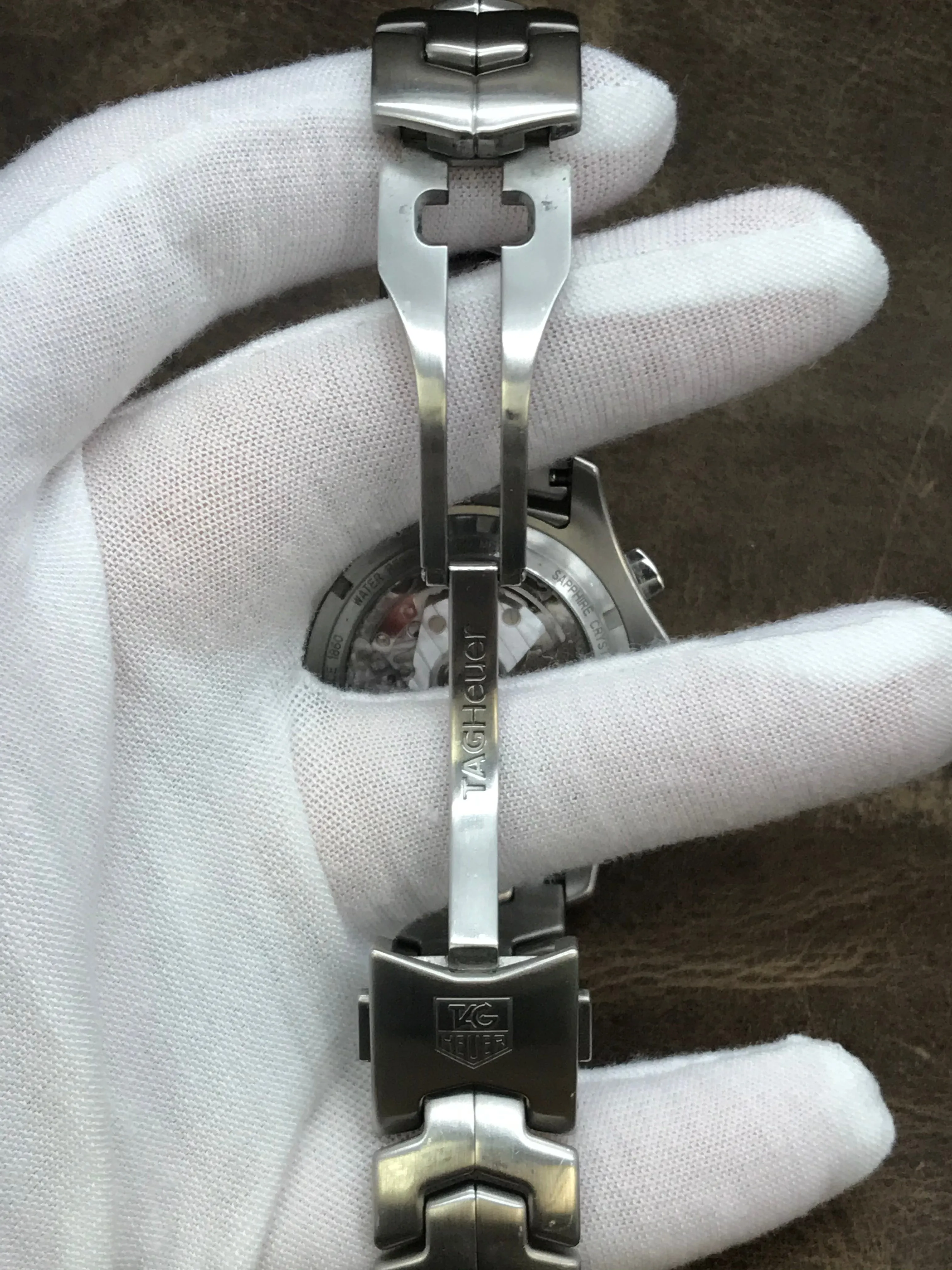 TAG Heuer Link Chronograph Link CJF2115 Grey Dial Automatic  Men's Watch