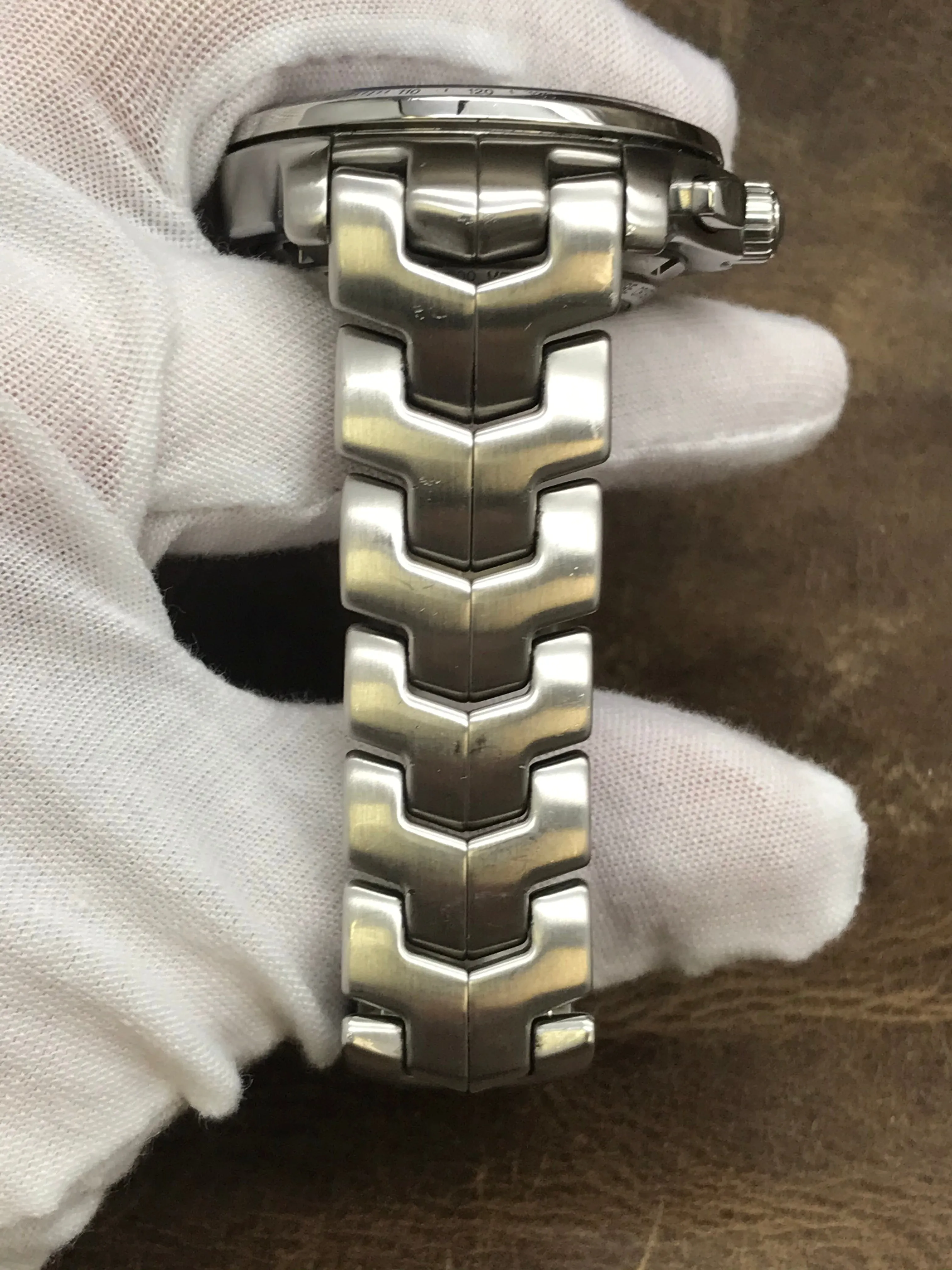 TAG Heuer Link Chronograph Link CJF2115 Grey Dial Automatic  Men's Watch
