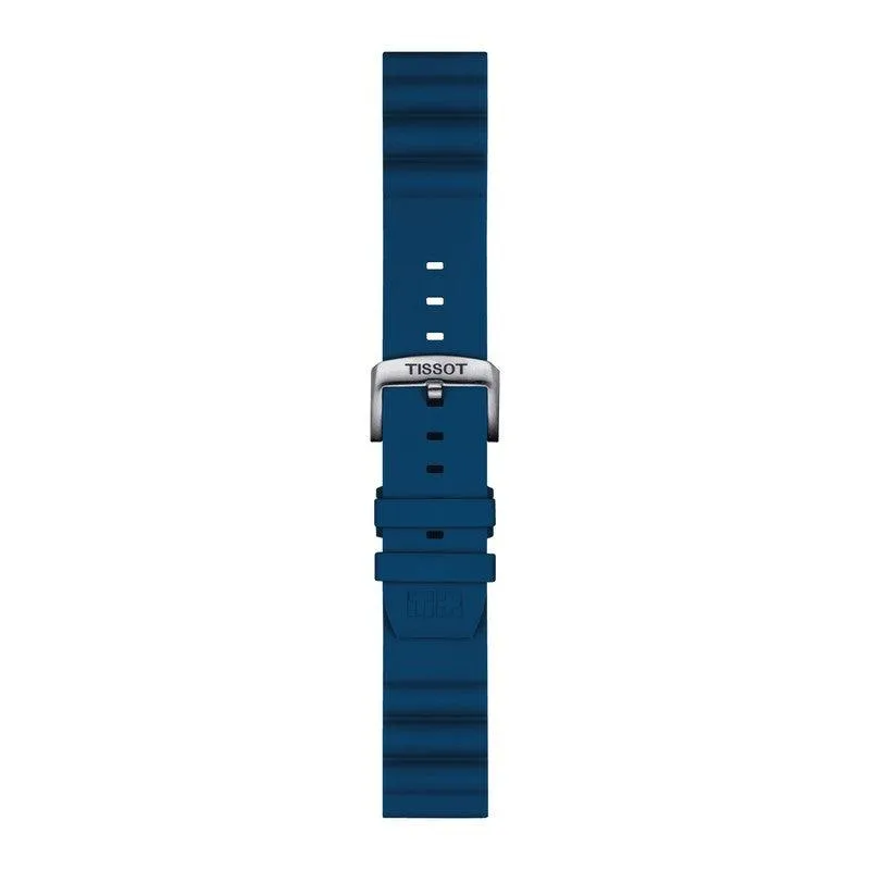 Tissot Official Blue Silicone Strap Lugs 22mm